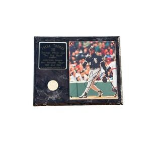 Frank Thomas Signed Plaque Chicago White Sox MVP‎ "The Big Hurt" #2/317 No COA